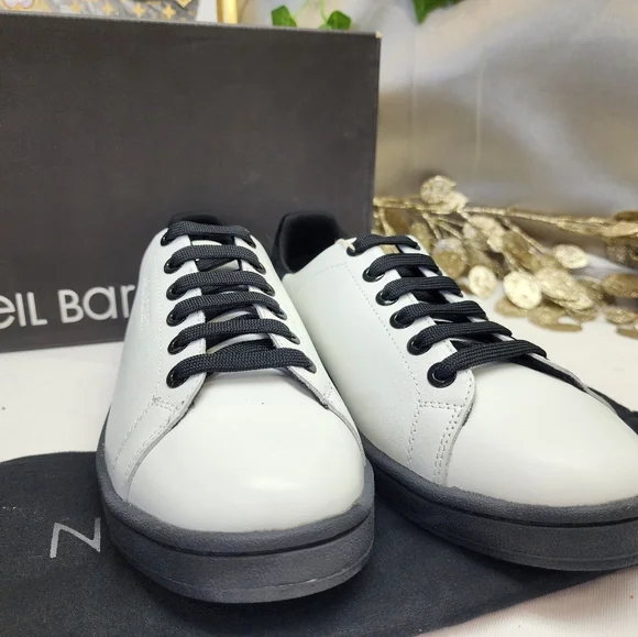 NIB Neil Barrett Leather TENNIS TRAINER Sz 5/38